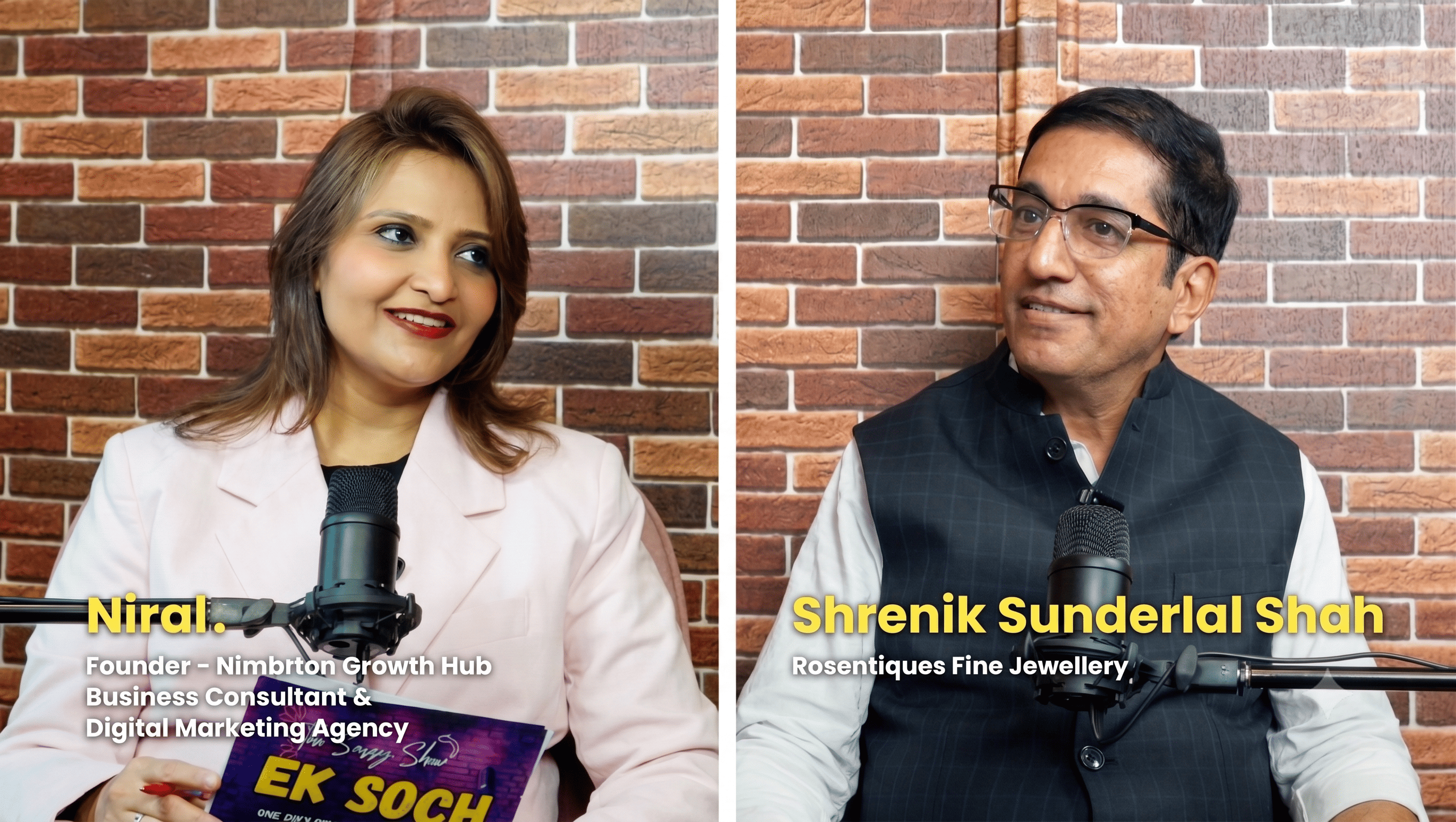 Jewellery & Building Your Brand — Shrenik Sunderlal Shah on Ek Soch